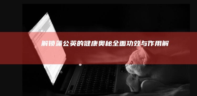 解锁蒲公英的健康奥秘：全面功效与作用解析